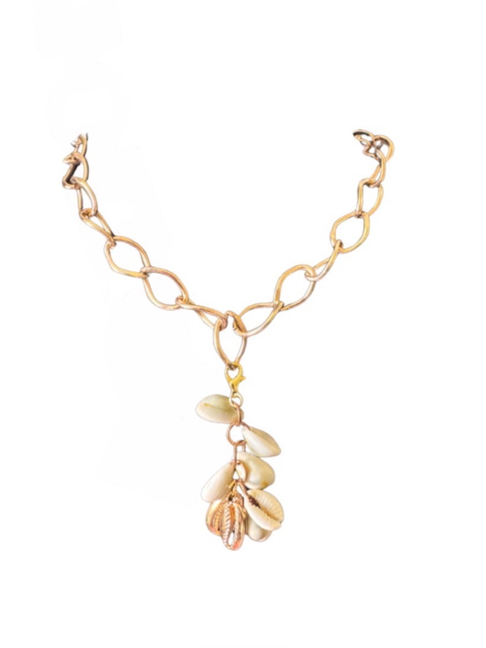 Reversible Hand Crafted Cowrie  Shell Necklace - Picture 8 of 9